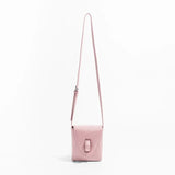Mini Korean Silver PU Women Crossbody Saddle Bag