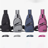 USB Rechargeable Chest Bag for Outdoors