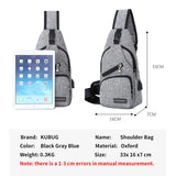 USB Rechargeable Chest Bag for Outdoors
