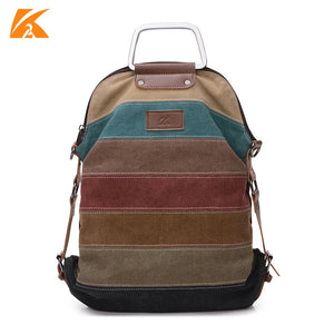 Canvas Patchwork Women Messenger Bag Multifunctional Tote Crossbody Large