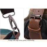 Canvas Patchwork Women Messenger Bag Multifunctional Tote Crossbody Large