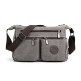 Retro Canvas Shoulder Bag Female Crossbody Handbag Unisex