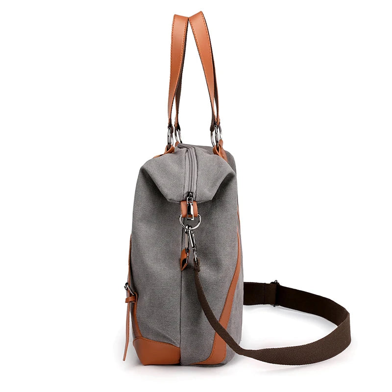 Canvas Women's Shoulder Bag Handbags Purse Vintage Crossbody bag Large Capacity