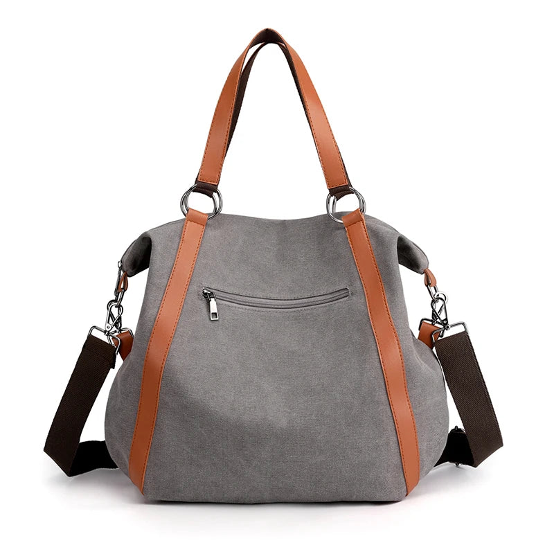 Canvas Women's Shoulder Bag Handbags Purse Vintage Crossbody bag Large Capacity