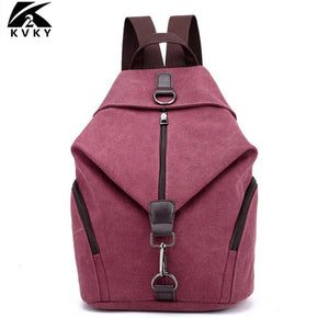 Canvas Women Backpack School Bags For Girls Tassel Shoulder Bags