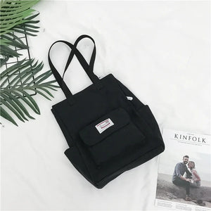Casual Tote Canvas Bag Women Shoulder Bag Reusable Shopping Bag