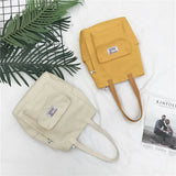 Casual Tote Canvas Bag Women Shoulder Bag Reusable Shopping Bag