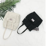 Casual Tote Canvas Bag Women Shoulder Bag Reusable Shopping Bag