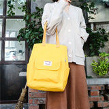 Casual Tote Canvas Bag Women Shoulder Bag Reusable Shopping Bag