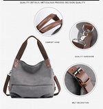 Canvas Women's Shoulder Bag Large Capacity Handbag Totes Bag