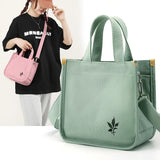 Summer Mini Canvas Women Shoulder Bag Leisure Square Bag Canvas Messenger Bag
