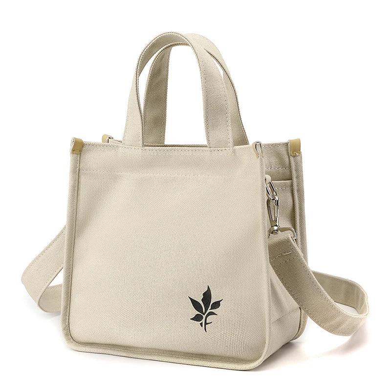 Summer Mini Canvas Women Shoulder Bag Leisure Square Bag Canvas Messenger Bag