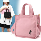 Summer Mini Canvas Women Shoulder Bag Leisure Square Bag Canvas Messenger Bag