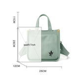 Summer Mini Canvas Women Shoulder Bag Leisure Square Bag Canvas Messenger Bag