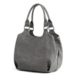 Canvas Multi-pocket Women's Shoulder Bag Casual Tote
