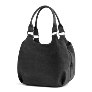 Canvas Multi-pocket Women's Shoulder Bag Casual Tote