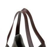 Striped Canvas Shoulder Bag Multi-layer Pockets Ladies Tote Hobos Bolsos