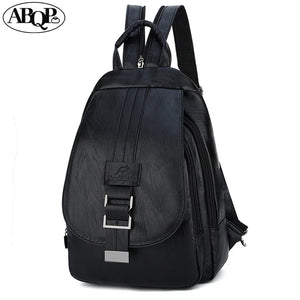 Kangaroo Pu Leather Mochila Femenina Backpack Large Capacity School Bag