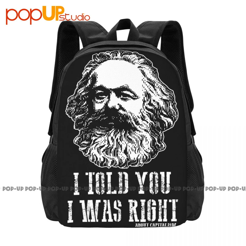 Marxism Art Print Backpack Shoe Bag Large Capacity