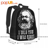 Marxism Art Print Backpack Shoe Bag Large Capacity