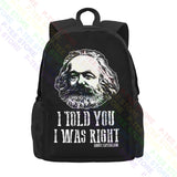 Karl Marx Capitalism Communism Socialism Marxism 01 Large Capacity Backpack