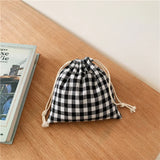 Kawaii Cotton Fabric Drawstring Storage Pouch Gift Bag