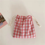 Kawaii Cotton Fabric Drawstring Storage Pouch Gift Bag