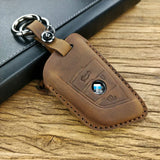 Hand Leather Key Holder Wallet for Crazy Horse Leather Key Cover