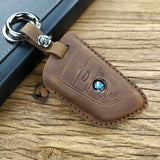 Hand Leather Key Holder Wallet for Crazy Horse Leather Key Cover