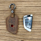 Hand Leather Key Holder Wallet for Crazy Horse Leather Key Cover