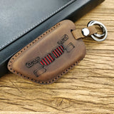 Hand Leather Key Holder Wallet for Crazy Horse Leather Key Cover