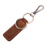 Vintage Leather Key Chain Holder Case Car Keychain Ring Cover