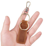 Vintage Leather Key Chain Holder Case Car Keychain Ring Cover
