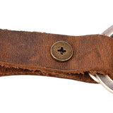 Vintage Leather Key Chain Holder Case Car Keychain Ring Cover
