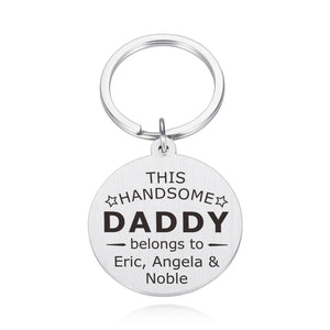 Personalized Family Reunion Key Holder Grandpa Grandma Keychains