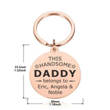 Personalized Family Reunion Key Holder Grandpa Grandma Keychains