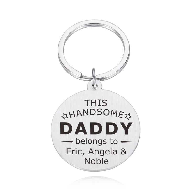 Personalized Family Reunion Key Holder Grandpa Grandma Keychains