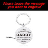 Personalized Family Reunion Key Holder Grandpa Grandma Keychains