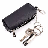 Leather Car Key Cover Wallet Housekeeper Bag Keychain