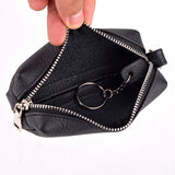 Leather Car Key Cover Wallet Housekeeper Bag Keychain