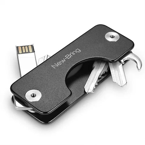 Aluminum Key Holder Organizer Smart Key Ring Wallets Pocket Car Key Wallet