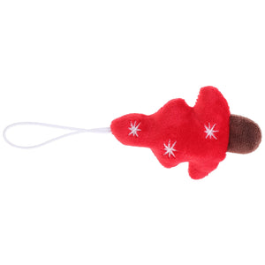 Plush Key Holder Christmas Tree Ornaments Xmas Decor Hanging Pendants