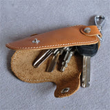Leather Key Holder Housekeeper Organizer Pouch Purse