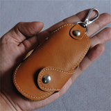 Leather Key Holder Housekeeper Organizer Pouch Purse