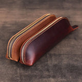 Key Holder Key Pouch Leather Key Wallet Organizer Housekeeper Zipper Key