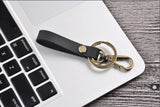 Real Cowhide Leather Keychain Pocket Housekeeper for Car Keys Organizer