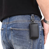 Leather Key Holder for Car Keys Wallet Pouch Zipper Key Cover