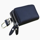 Key Pouch Bag Keys Holder Unisex Leather Car Key Wallet Zipper Keychain