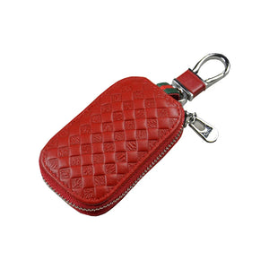 Leather Car Key Bag Remote Control Protective Cover Key Pouch