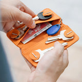 Key Wallet Leather Men Women Key Holder Organizer Case Car Key Holder Bag Wallet